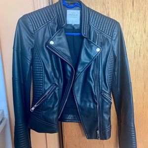 Zara black faux Moto biker jacket 🔥🔥